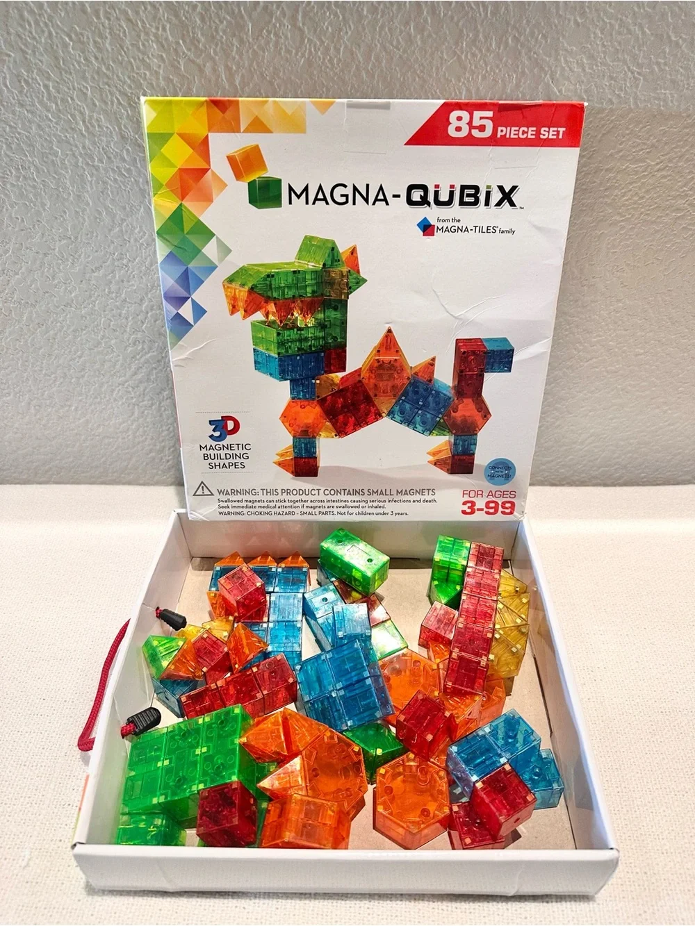 85-Piece Kids Magnetic Building Set - Multi Color